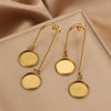 Stainless Steel Ear Studs Jewelry Accessories With Electroplating Treatment