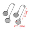 Stainless Steel Ear Studs Jewelry Accessories With Electroplating Treatment