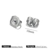 Stainless Steel Earplug Earring Accessories With Plum Blossom And Butterfly Buckles Smooth Design