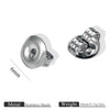 Stainless Steel Earplug Earring Accessories With Plum Blossom And Butterfly Buckles Smooth Design
