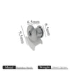 Stainless Steel Earplug Earring Accessories With Plum Blossom And Butterfly Buckles Smooth Design