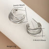 Stainless Steel Earrings Electroplating Women's High End Simple Elegant Style