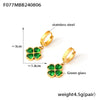 316L Stainless Steel Earrings Necklace Bracelet Threepiece Set With Glass Stone Light Luxury Style Electroplating Treatment