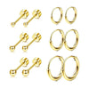 Stainless Steel Earrings With Diamond And Star Shape Design