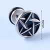 Stainless Steel Earrings With Geometric Animal Zodiac Patterns Heart And Drop Shaped Electroplated Punk Style