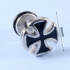 Stainless Steel Earrings With Geometric Animal Zodiac Patterns Heart And Drop Shaped Electroplated Punk Style