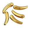 Stainless Steel Eggplant Bead Pendant Jewelry For Diy Bracelet And Necklace Making With 18K Gold Vacuum Plating