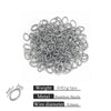 Stainless Steel Eggshaped Open Ring With Golden Connection And Totem Pattern Electroplated Diy Jewelry Jump Ring Accessories