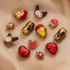 Stainless Steel Eight Eyes Pattern Drum Beads Jewelry Accessories 18K Gold Vacuum Plated