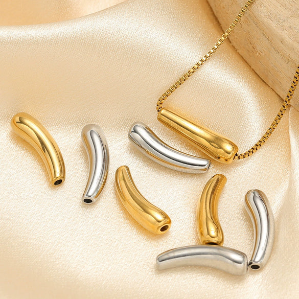 Stainless Steel Elbow Pendant Jewelry Clothing Accessories With Electroplating Treatment