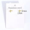 Stainless Steel Electrocardiogram Heart Hoop Earrings Small Electroplated Unisex Fashion Jewelry