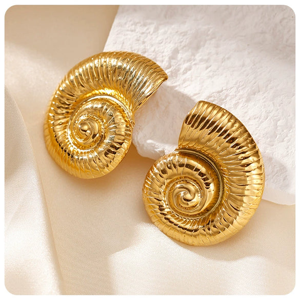Stainless Steel Electroplated Animal And Zodiac Pattern Earrings For Women