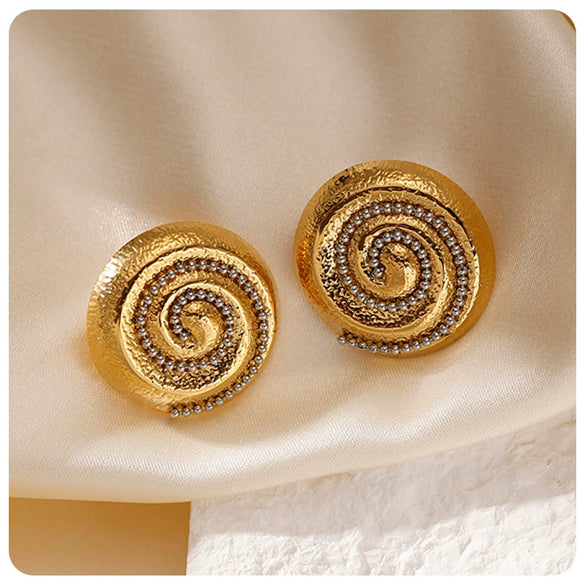 Stainless Steel Electroplated Animal And Zodiac Pattern Earrings For Women