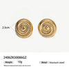 Stainless Steel Electroplated Animal And Zodiac Pattern Earrings For Women