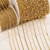 Stainless Steel Electroplated Bead Chain Box Chain Cross Chain Jewelry Accessories For Diy Necklace Bracelet
