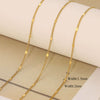 Stainless Steel Electroplated Bead Chain Box Chain Cross Chain Jewelry Accessories For Diy Necklace Bracelet