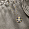 Stainless Steel Electroplated Colorful Pendant Necklace For Women