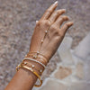 Stainless Steel Electroplated Cubic Zirconia Inlaid Paper Clip Chain Bracelet For Women