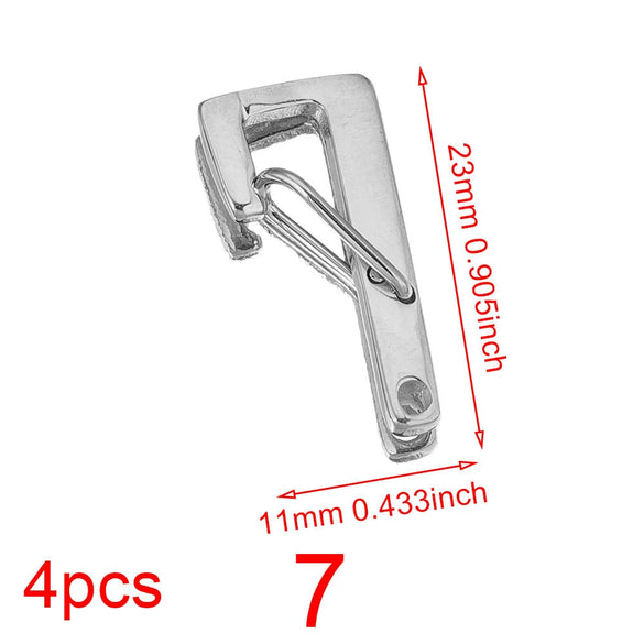 Stainless Steel Electroplated Digital Arabic Numeral Lobster Clasp For Diy Jewelry