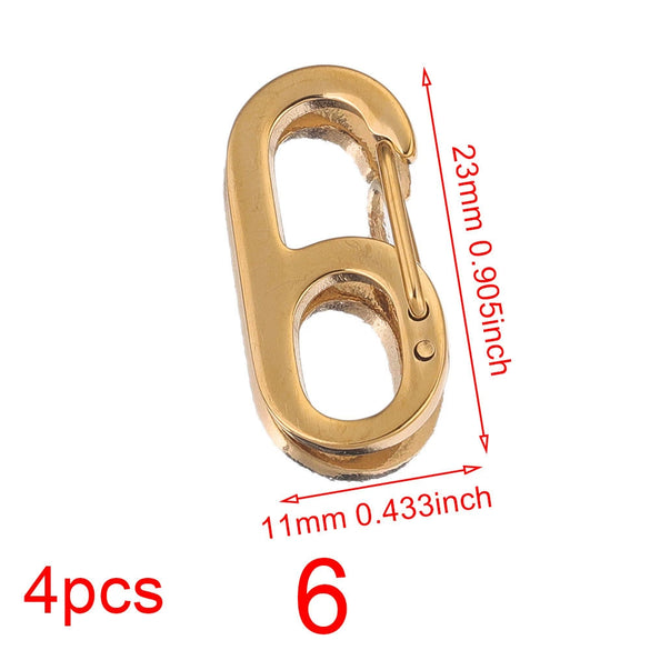 Stainless Steel Electroplated Digital Arabic Numeral Lobster Clasp For Diy Jewelry