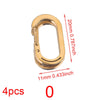Stainless Steel Electroplated Digital Arabic Numeral Lobster Clasp For Diy Jewelry
