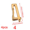 Stainless Steel Electroplated Digital Arabic Numeral Lobster Clasp For Diy Jewelry