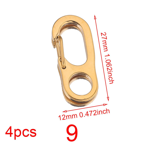 Stainless Steel Electroplated Digital Arabic Numeral Lobster Clasp For Diy Jewelry