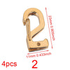 Stainless Steel Electroplated Digital Arabic Numeral Lobster Clasp For Diy Jewelry