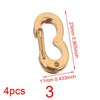 Stainless Steel Electroplated Digital Arabic Numeral Lobster Clasp For Diy Jewelry