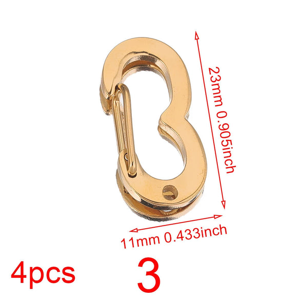 Stainless Steel Electroplated Digital Arabic Numeral Lobster Clasp For Diy Jewelry