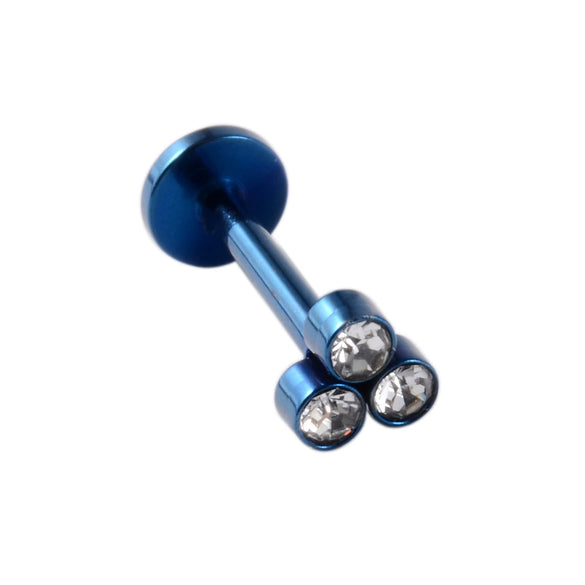 Stainless Steel Electroplated Dot Inner Tooth Lip Nails Straight Pole Sunflower Ear Bone Nail Earrings