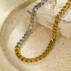 Stainless Steel Electroplated Fashion Cuban Chain Necklace For Men And Women