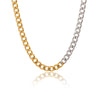 Stainless Steel Electroplated Fashion Cuban Chain Necklace For Men And Women