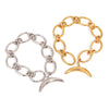 Stainless Steel Electroplated Geometric Light Luxury Moon Ot Buckle Bracelet Jewelry