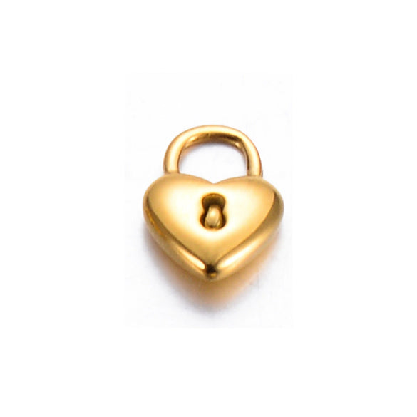 Stainless Steel Electroplated Geometric Love Flower Butterfly Bird Padlock Pendant Diy Bracelet Accessories