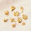 Stainless Steel Electroplated Geometric Love Flower Butterfly Bird Padlock Pendant Diy Bracelet Accessories