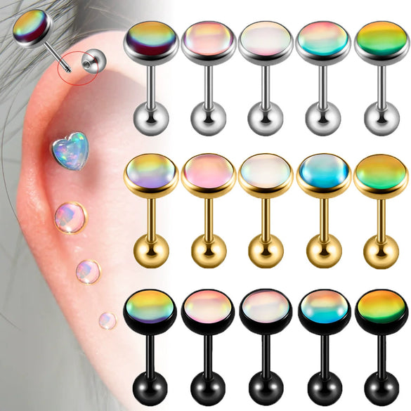 Stainless Steel Electroplated Geometric Minimalist Unisex Earrings