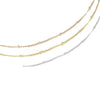 Stainless Steel Electroplated Geometric Snake Bone Chain Necklace Jewelry