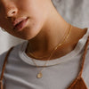 Stainless Steel Electroplated Geometric Snake Bone Chain Necklace Jewelry