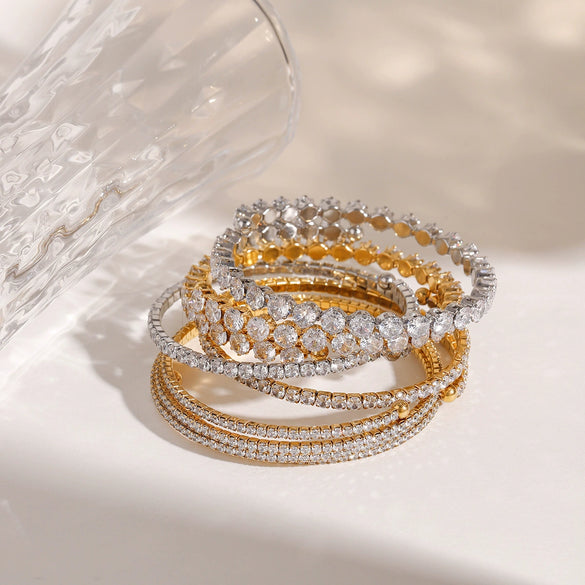 Stainless Steel Electroplated Geometric Style Bracelet Jewelry