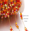 Stainless Steel Electroplated Gold Natural Stone Crystal Clip Bead Chain Diy Jewelry Accessories Bracelet Necklace