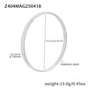 316L Stainless Steel Electroplated 18K Gold Plain Ring Bracelet Luxury Jewelry