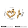 Stainless Steel Electroplated 18K Real Gold Colorpreserving Multistyle Ot Buckle Jewelry Accessory