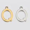Stainless Steel Electroplated Letter Piercing Pendant
