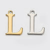 Stainless Steel Electroplated Letter Piercing Pendant
