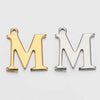 Stainless Steel Electroplated Letter Piercing Pendant