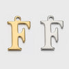 Stainless Steel Electroplated Letter Piercing Pendant