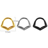 Stainless Steel Electroplated Pointed Cone And Arc Split Ring Jewelry Spider Design Earrings And Nose Ring