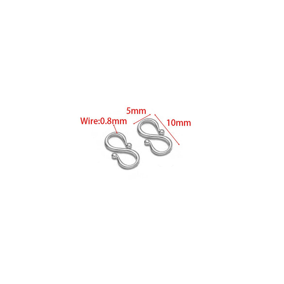 Stainless Steel Electroplated S W Shape Necklace Making Accessories Diy Jewelry Supplies