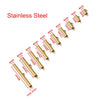 Stainless Steel Electroplated Sliding Buckle Belt Cover Connecting Pipe Sliding Pipe Clip Earrings Diy Accessories